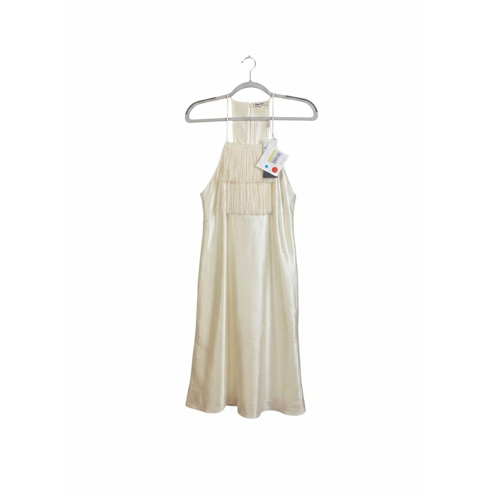 Osklen Women's White Sleeveless Boho Beach Midi Dress Size 40 NWT